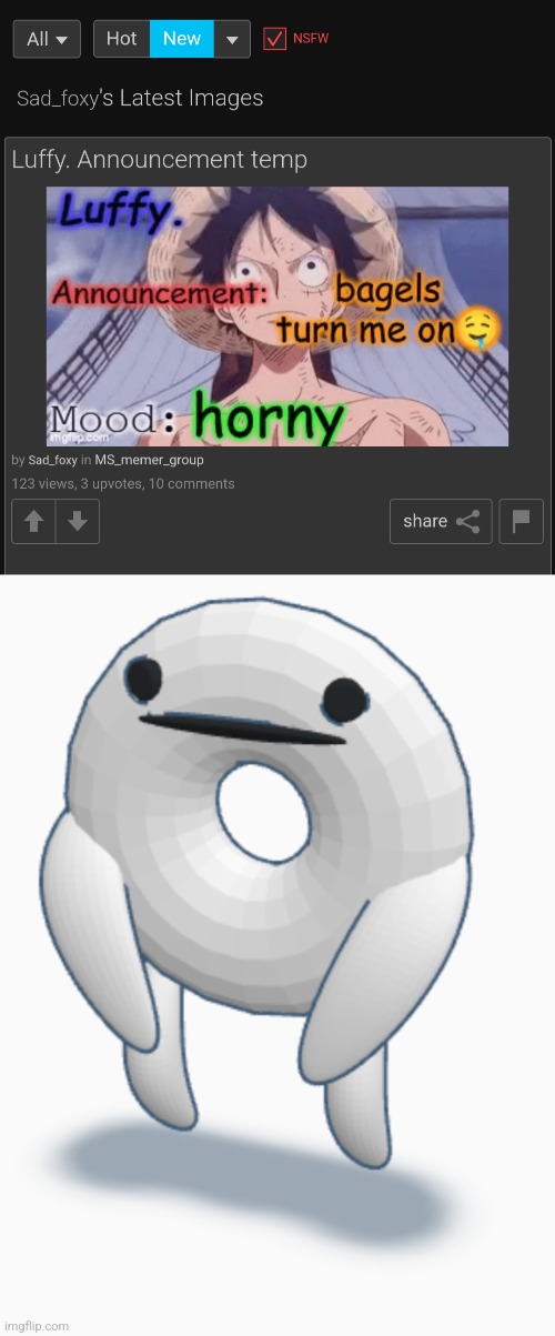 Bagel beanoid | made w/ Imgflip meme maker