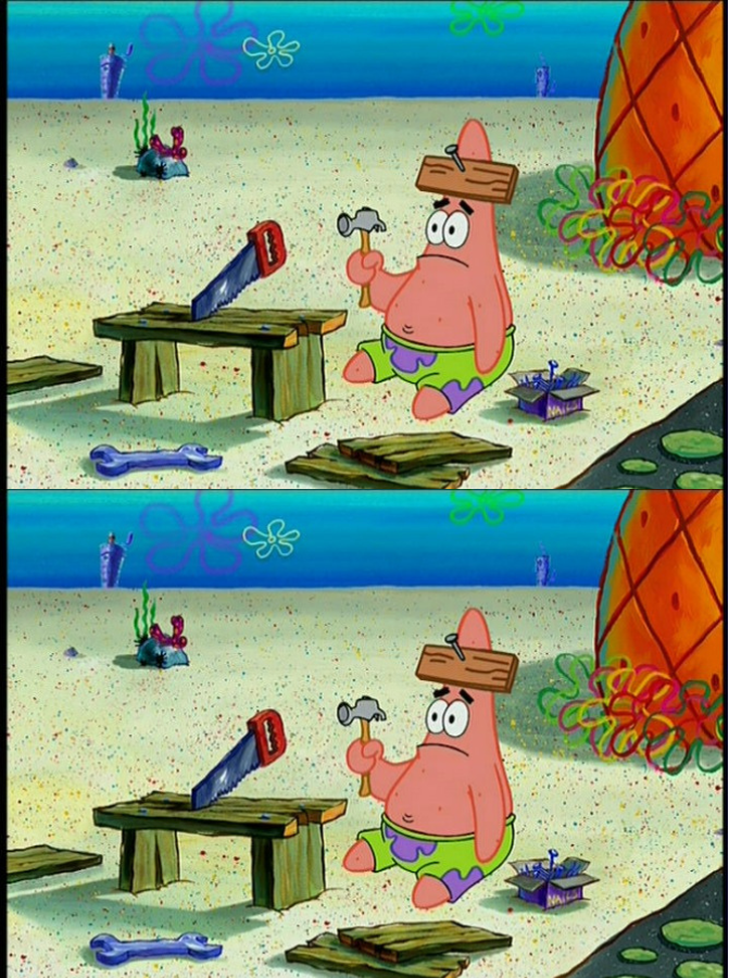 Patrick Star dumb / dumb Blank Meme Template