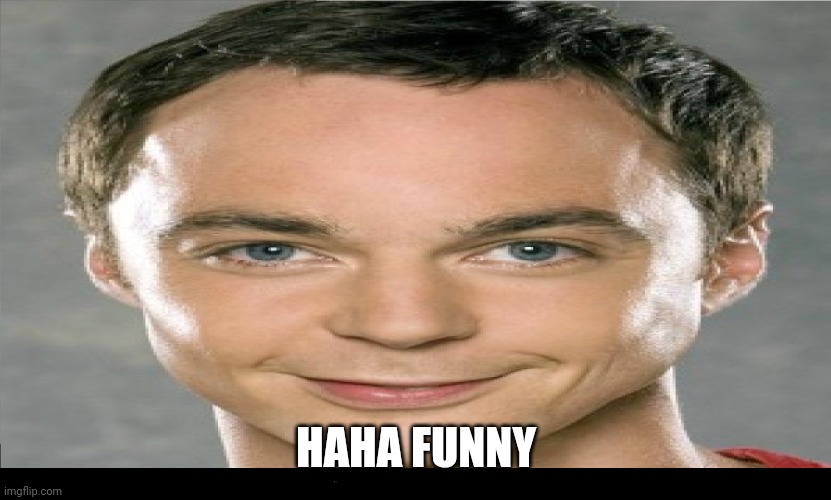 Funny Bazinga Man | HAHA FUNNY | image tagged in funny bazinga man | made w/ Imgflip meme maker