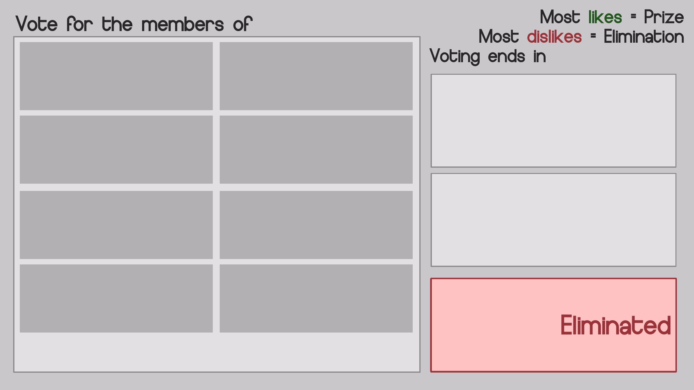 BFDIA voting screen Blank Meme Template