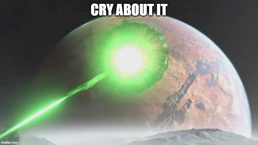 CRY ABOUT IT | made w/ Imgflip meme maker