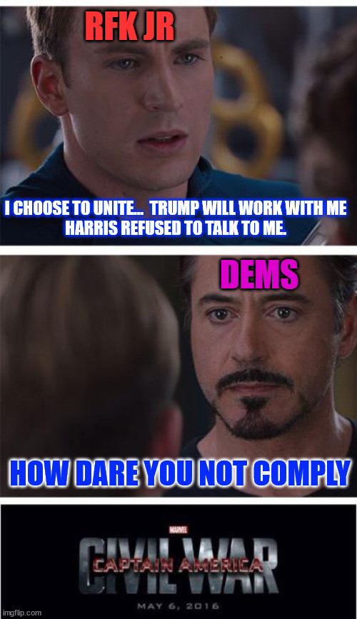 Backstabbing dems are just so inclusive... How dare anyone challenge ...