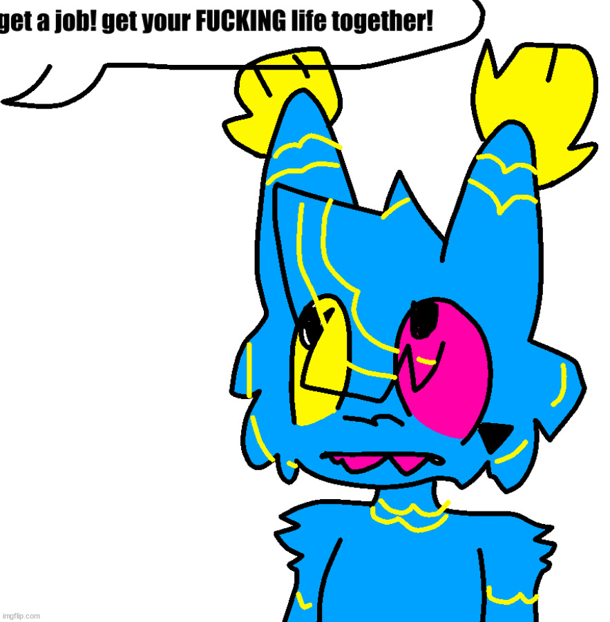 fuck i forgot that i had to draw scarfs fursona | made w/ Imgflip meme maker