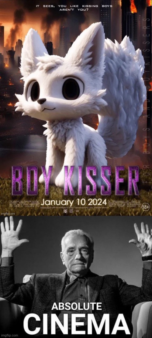 image tagged in the boykisser movie,absolute cinema | made w/ Imgflip meme maker