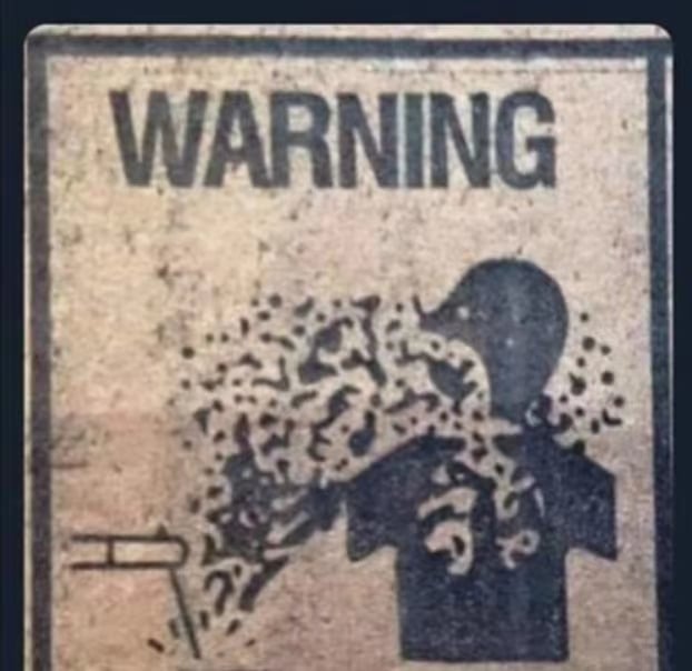 Warning Sign Explode Blank Meme Template