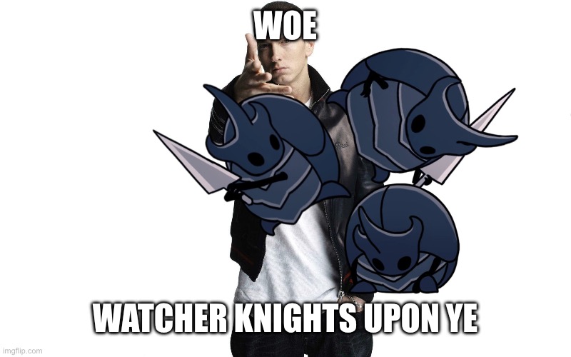 Woe Plague Be Upon Ye | WOE WATCHER KNIGHTS UPON YE | image tagged in woe plague be upon ye | made w/ Imgflip meme maker