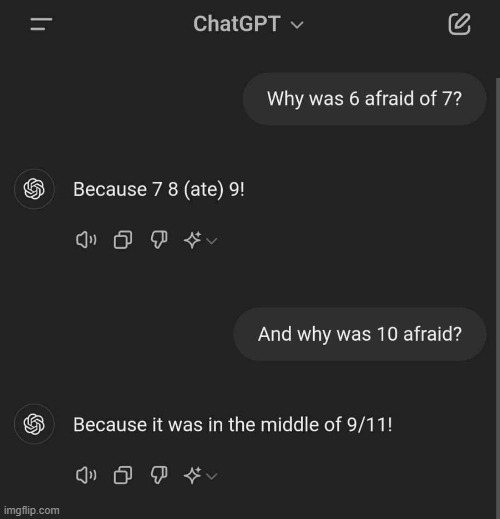 I thought ChatGPT was friendly and no dark humor | image tagged in memes,cursed,cursedcomments,chatgpt | made w/ Imgflip meme maker