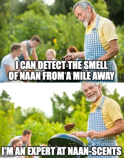 Naan suitable for work | I CAN DETECT THE SMELL OF NAAN FROM A MILE AWAY; I'M AN EXPERT AT NAAN-SCENTS | image tagged in incoming dad joke | made w/ Imgflip meme maker