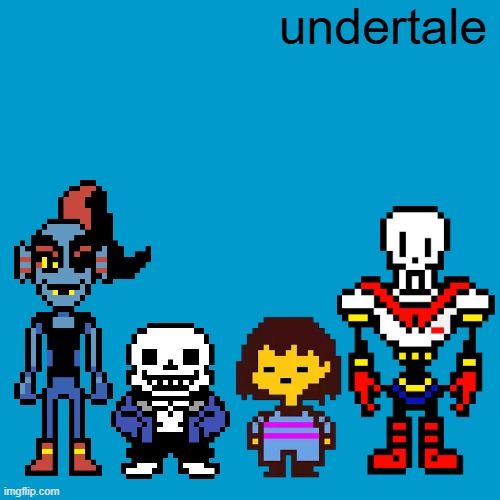 undertale | undertale | image tagged in blank weezer blue album edit | made w/ Imgflip meme maker