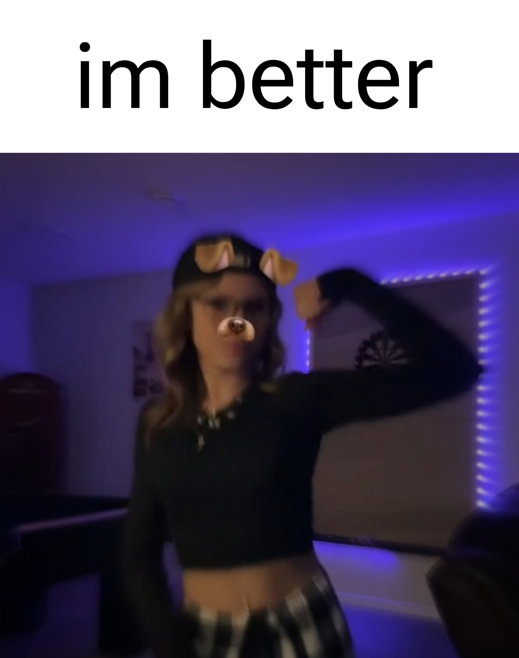 I'm better palmo Blank Meme Template