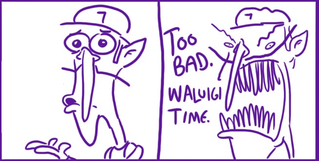 High Quality (blank)? Too bad Waluigi Time Blank Meme Template