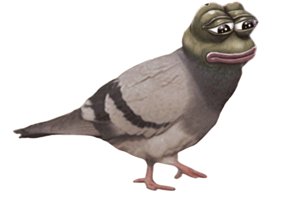 Pigeon Pepe Blank Meme Template