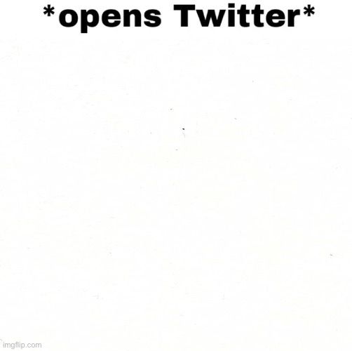 *Opens Twitter* Blank Meme Template