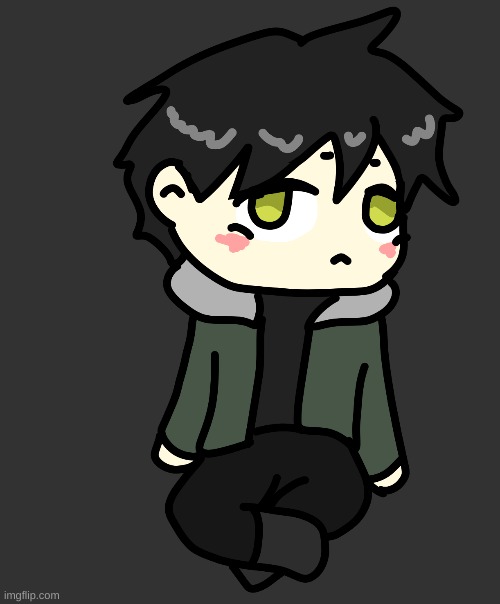 im sorry but he's so cute | image tagged in drawing,chibi,or somthing like that | made w/ Imgflip meme maker