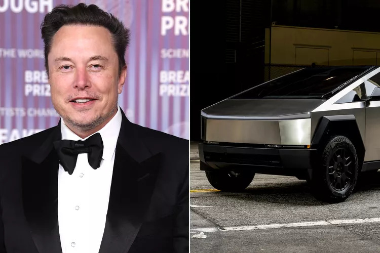 Musk and truck Blank Meme Template