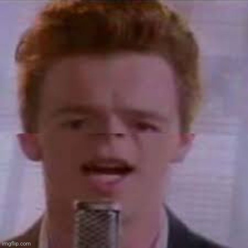 Cursed Rick Astely | image tagged in cursed image | made w/ Imgflip meme maker