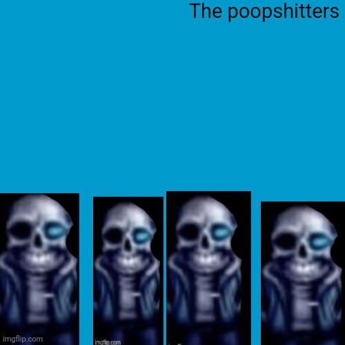 It didn't get featured in politics | The poopshitters | image tagged in blank weezer blue album edit | made w/ Imgflip meme maker