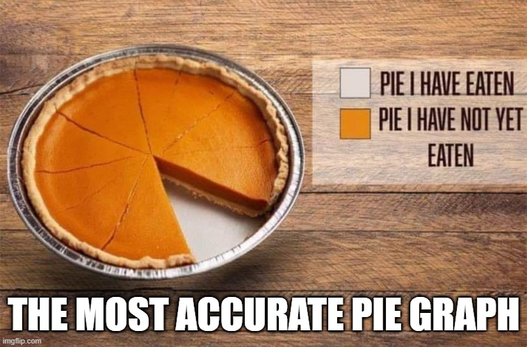 Pie Graph | THE MOST ACCURATE PIE GRAPH | image tagged in math is math | made w/ Imgflip meme maker