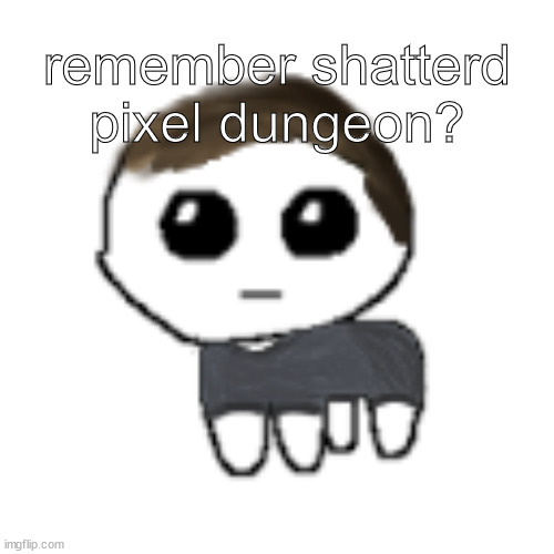 linus yippe | remember shatterd pixel dungeon? | image tagged in linus yippe | made w/ Imgflip meme maker