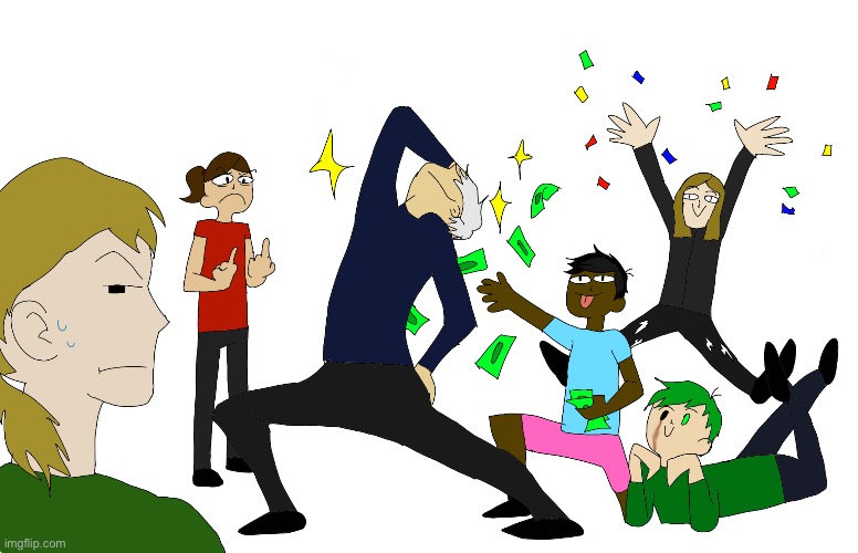 Freaky friends gang fanart is back | made w/ Imgflip meme maker