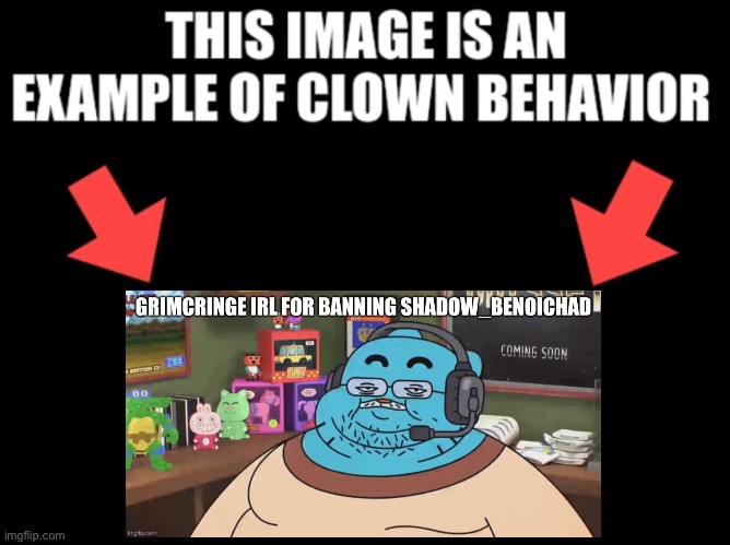 This image is an example of clown behavior dark mode | image tagged in this image is an example of clown behavior dark mode | made w/ Imgflip meme maker