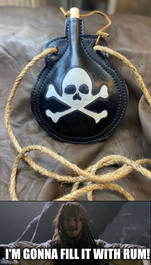 I WANT ONE | I'M GONNA FILL IT WITH RUM! | image tagged in pirates,jack sparrow,pirates of the caribbean,pirate | made w/ Imgflip meme maker