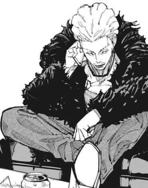 Hakari sitting down face front | image tagged in hakari sitting down face front | made w/ Imgflip meme maker