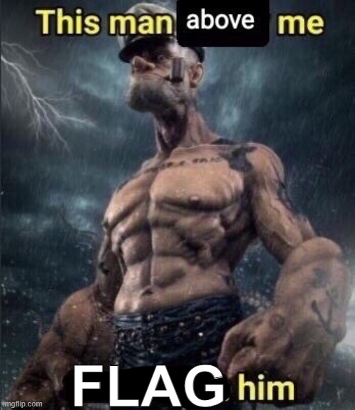 this man above me fish react him | FLAG | image tagged in this man above me fish react him | made w/ Imgflip meme maker