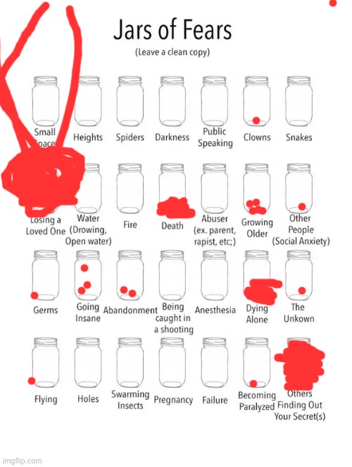 I don’t know how I could take the death of my gf or a close friend. Even a family member | image tagged in jar of fears clear version | made w/ Imgflip meme maker