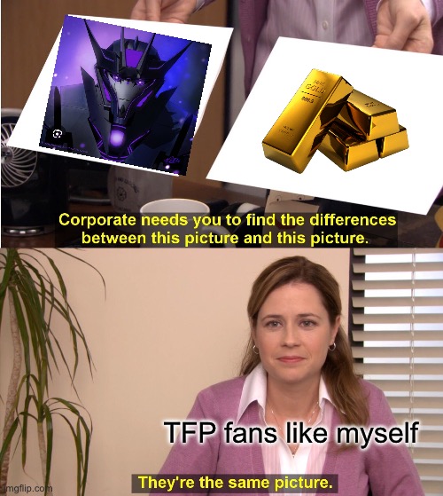 Nice face bro | TFP fans like myself | image tagged in memes,they're the same picture | made w/ Imgflip meme maker