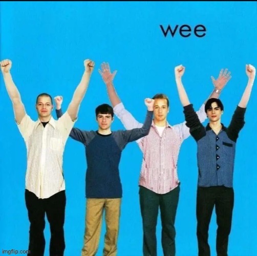 Wee | image tagged in weezer | made w/ Imgflip meme maker