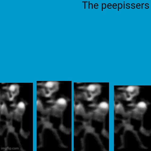 Part 2 of my previous post | The peepissers | image tagged in blank weezer blue album edit | made w/ Imgflip meme maker