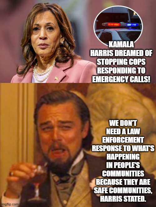 She really is that stupid, that is why there are no interviews. | KAMALA HARRIS DREAMED OF STOPPING COPS RESPONDING TO EMERGENCY CALLS! WE DON’T NEED A LAW ENFORCEMENT RESPONSE TO WHAT’S HAPPENING IN PEOPLE'S COMMUNITIES BECAUSE THEY ARE SAFE COMMUNITIES, HARRIS STATED. | image tagged in sam elliott special kind of stupid,stupid liberals,test your stupidity,kamala harris | made w/ Imgflip meme maker