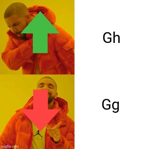 Gh Gg | image tagged in memes,drake hotline bling | made w/ Imgflip meme maker