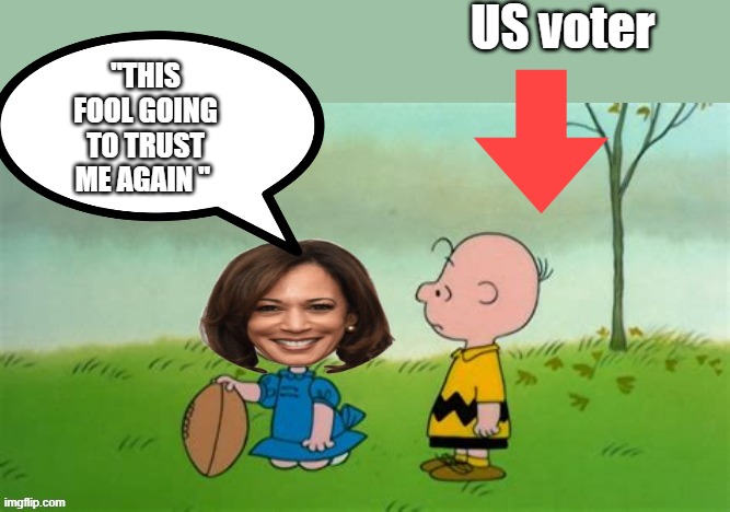 US voter; "THIS FOOL GOING TO TRUST ME AGAIN " | made w/ Imgflip meme maker