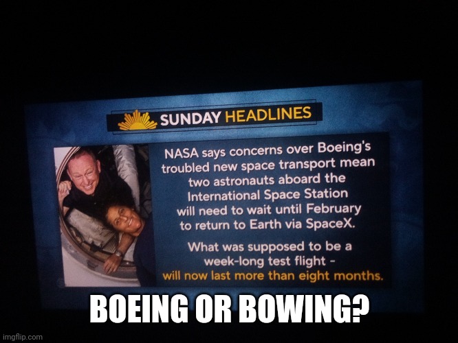 Boeing Congressional NASA/Mi$take | BOEING OR BOWING? | image tagged in boeing,sucks | made w/ Imgflip meme maker