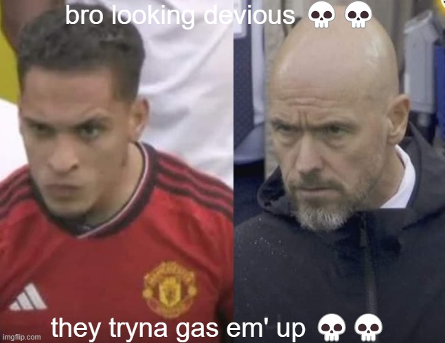 bro looking devious | bro looking devious 💀💀; they tryna gas em' up 💀💀 | image tagged in like father like son | made w/ Imgflip meme maker