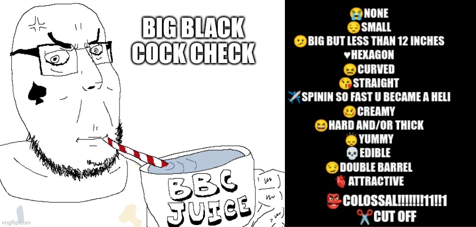 Cobson bbc check soyjak Blank Meme Template