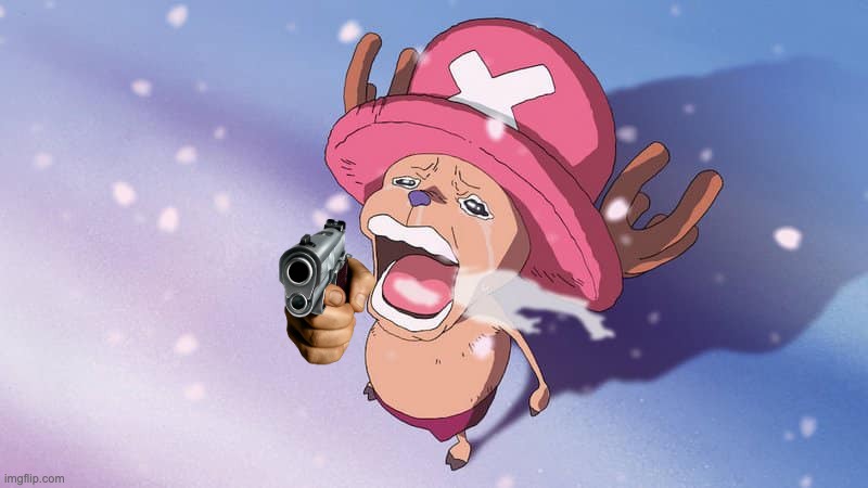 crying chopper one piece | image tagged in crying chopper one piece | made w/ Imgflip meme maker