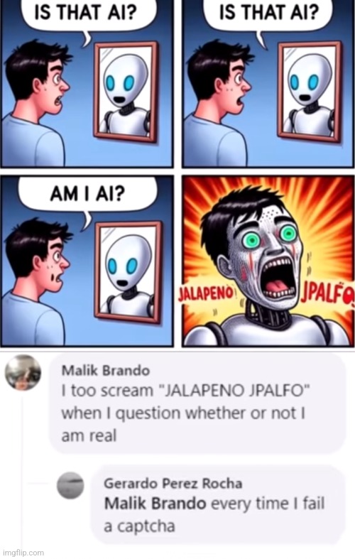 an AI got asked to make a comic about AI | made w/ Imgflip meme maker