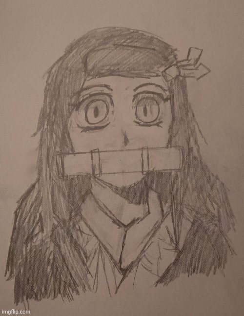 Me and my lil sister did a art trade. ^^ | made w/ Imgflip meme maker