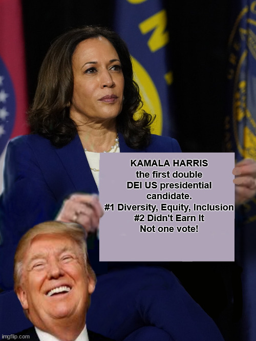 kamala harris | image tagged in harris 2024,trump 2024,harris dei,dei,diversity equit inclusion,2024 election | made w/ Imgflip meme maker