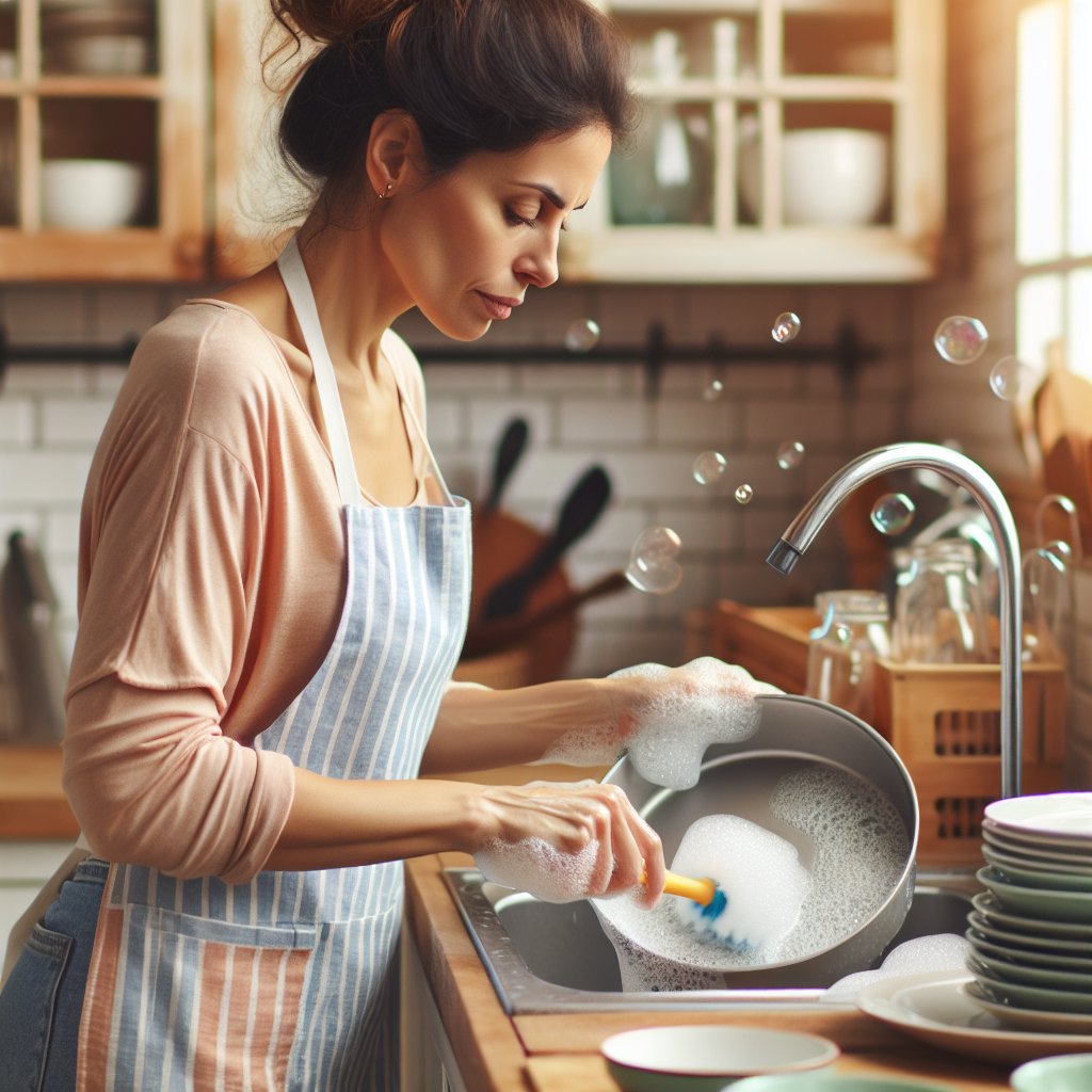 Woman doing dishes Blank Meme Template