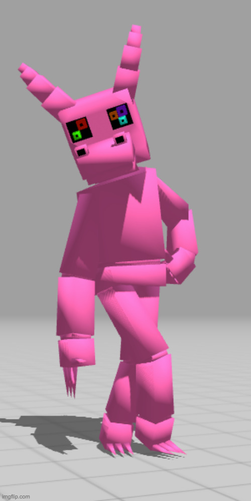 she's finished (mixamo doesnt support transparency on textures womp womp) | made w/ Imgflip meme maker