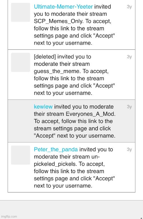 My first time being invited to be mod in a stream | made w/ Imgflip meme maker