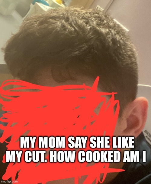 Yes, im 15 and look 12 | MY MOM SAY SHE LIKE MY CUT. HOW COOKED AM I | made w/ Imgflip meme maker