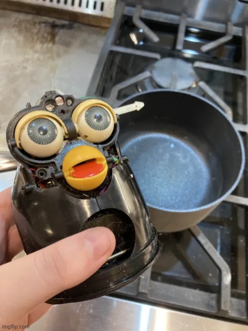 Smash | image tagged in cooking furby | made w/ Imgflip meme maker