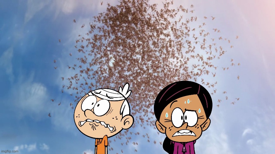 The Red Cloud (Ver. 2) | image tagged in the loud house,lincoln loud,ronnie anne,nickelodeon,ronnie anne santiago,movie | made w/ Imgflip meme maker