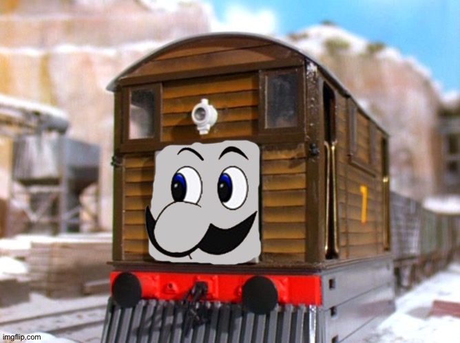 Weegee toby | image tagged in toby the tram engine | made w/ Imgflip meme maker