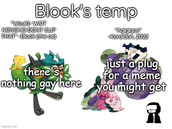 ykyk | just a plug for a meme you might get; there's nothing gay here | image tagged in blook's temp august '24 | made w/ Imgflip meme maker